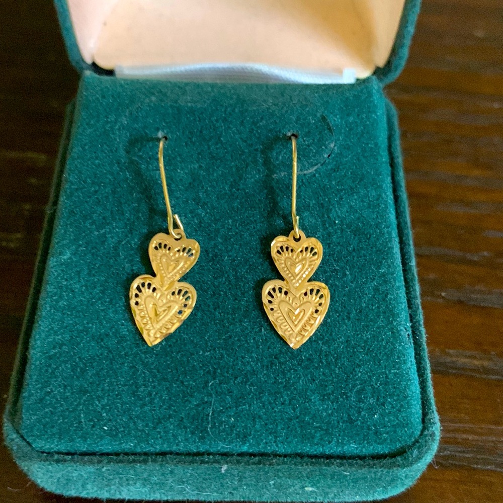 NWOT 14k Gold Dangle Earrings